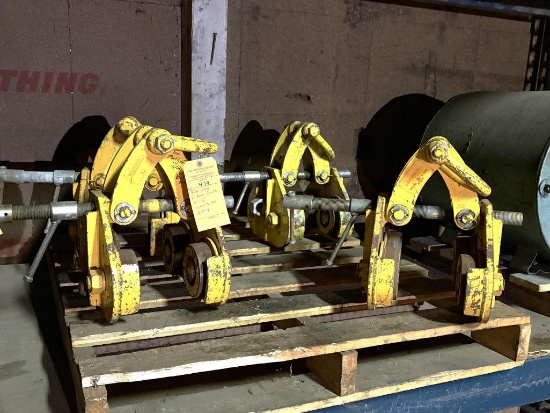 (4) RILEY LIFTING I-BEAM CLAMPS, 4" - 12", 13,4000# MAX CAPACITY