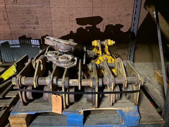 (1) SKID OF APPROX (7) BEAM TROLLIES