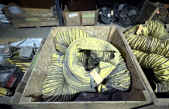 WOOD BOX WITH MISC VENT HOSE