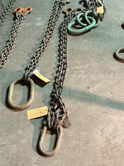 CROSBY 4' BRIDLED PICKING CHAINS 2 PART, ADJUSTABLE, GRADE 8,