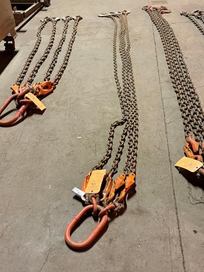 BRANCHES 11'9" BRIDLED 4 PART ADJUSTABLE 10' PICKING CHAINS, GRADE 80, S/N 121171