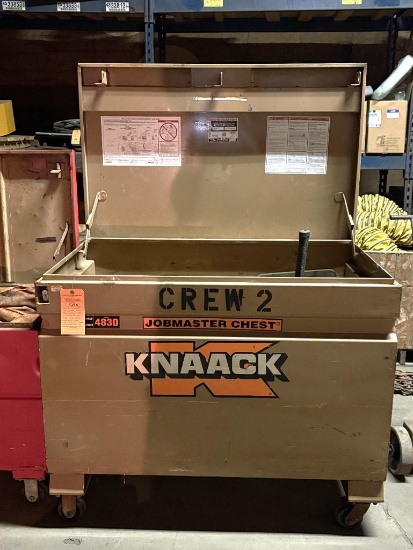 KNAAK JOBMASTER CHEST, MODEL 4830, 30"D X 48 1/4"W X 40"H, WITH CONTENTS, (2)