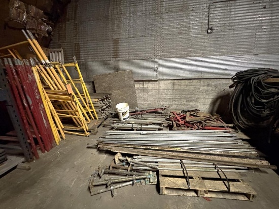 ALL MISC SCAFFOLDING OF VARIOUS SIZES: APPROX 20 FRAMES,