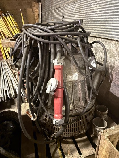 ABS IDUSTRIAL COMMERCIAL TRASH PUMP, MODEL JUMBO-600 S/N L8101, 5400 MAX GALLON PER MINUTE,