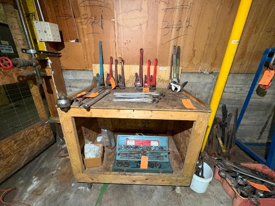 WOOD WORK BENCH 30"D X 49"W X 51 1/2"H