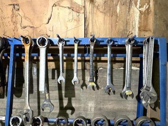 LOT WITH COMBINATION WRENCHES, 1 1/16" UP TO 2"
