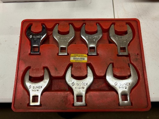 SUNEX (7) PIECE CROW FOOT WRENCH SET,