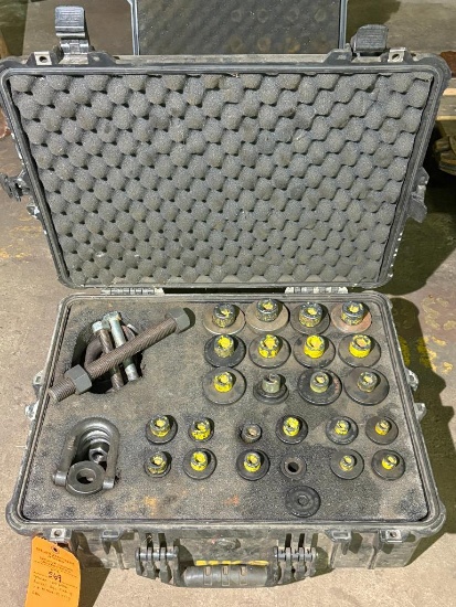 PELICAN 1600 CASE SWIVEL EYE PICKING KIT WITH HARD CARRYING CASE