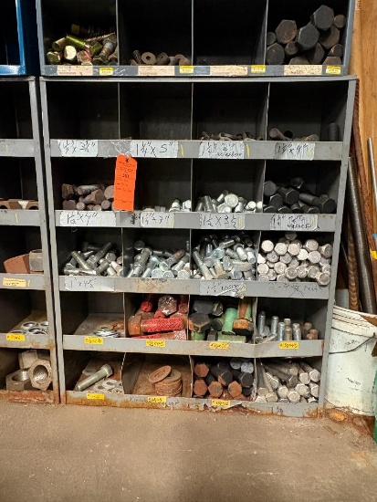 20 BIN GRAY CUBBIE UNIT WITH EXTRA BIG BOLTS