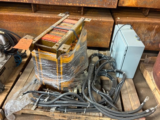 (1) SKID WITH CONTENTS: ELECTRICAL COMPONENTS, CONTROL BOX, ELECTRICAL HARNESS