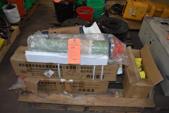 (1) SKID WITH CONTENTS: CUTLER HAMMER MOTOR CONTROLS, HIGH AMPAGE COMPONENTS, ETC