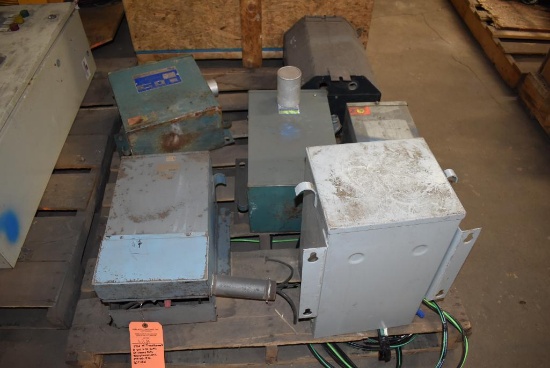 SKID WITH TRANSFORMERS SORGEL 3 PH, KVAG, G5 HEAVY DUTY TRANSFORMER,