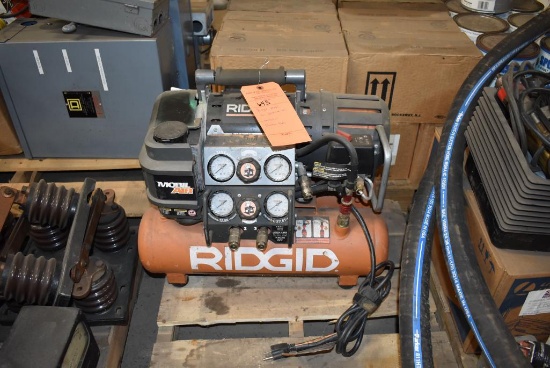 RIDGID MOBILE AIR JOBSITE AIR COMPRESSOR, ELECTRIC TYPE