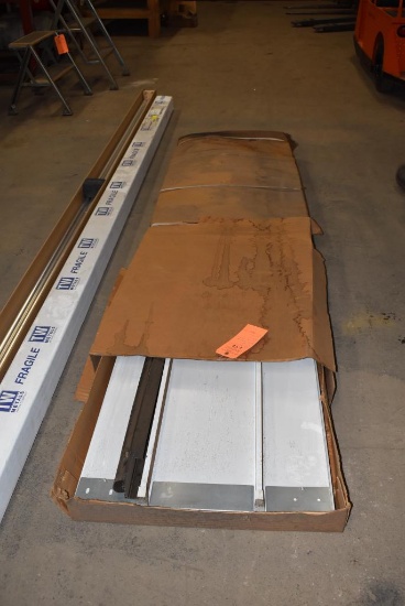 SINGLE, PANEL OF GARAGE DOOR, MODEL TS200-B, PINSTRIPED, WHITE @ 8'2" IN BOX
