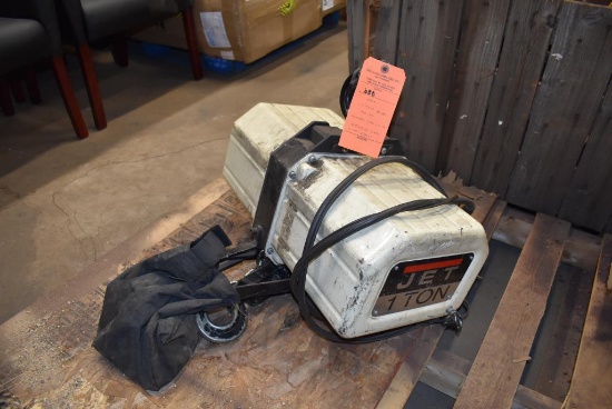 JET 1 TON ELECTRIC HOIST, MODEL 155-1C-10, 2200# CAP, V115-250V
