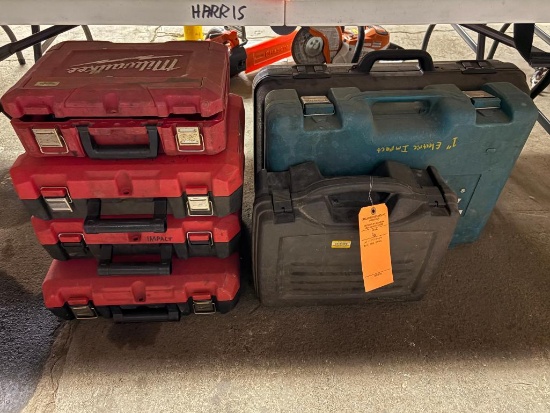LOT OF (7) EMPTY HARD TOOL CASES