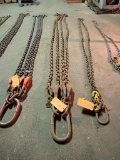 BRANCHES 11' BRIDLED 4 PART ADJUSTABLE PICKING CHAINS, 9' S/N 04143, CM HOOKS