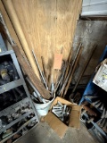 CORNER FLOOR AREA OF MISC REBAR AND BOLTS