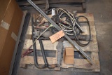 (1) SKID WITH CONTENTS: JUMPER CABLES, ALL THREAD RODS, AIR LINE MANIFOLD