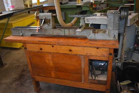 DELTA HOME CRAFT WOOD LATHE, 10" SWING, 36" BETWEEN CENTERS,