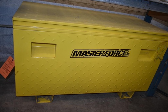 MASTERFORCE TOOL CHEST, YELLOW DIAMOND PLATED, 24"D x 48"W x 27 1/2"H