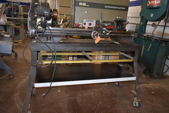METAL LATHE, S/N: 27, 12" SWING x 36" BETWEEN CENTERS, 5" THREE JAW CHUCK,