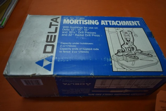 DELTA MORTISING ATTACHMENT #17-905 FOR USE ON DRILL PRESS
