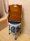 BATHROOM LOT TO INCLUDE SHOWER CHAIR, BOOK STAND, ON AND UNDER THE SINK, ALL BINS
