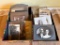 LOT WITH ANTIQUE PHOTOS, SOME WITH ADVERTISING ON BACK