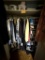 CLOSET OF CLOTHING AND SHOES, SMALL TO LARGE, SHOES ARE APPROX SIZE 10