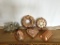LOT OF (6) COPPER COLORED MOLD PANS
