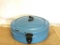 ANTIQUE TURQUOISE ENAMEL SPICE CARRYING CASE, APPROX 15
