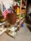 (5) SHELVES OF EVERYTHING GARDENING: MIRACLE GRO, TERRA COTTA PLANTERS, WATERING CANS,