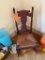 GRANDMOTHER'S SEWING ROCKER, WOVEN SEAT