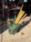 VINTAGE STURDY METAL MESH CART WITH YARD STICKS