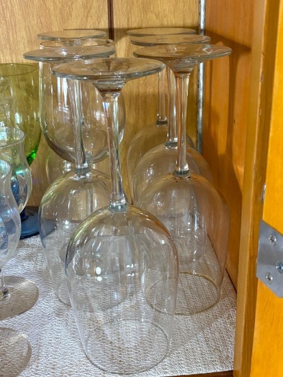 (7) TALL CRYSTAL WINE GLASSES