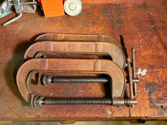 (3) JORGENSEN 8" C-CLAMPS