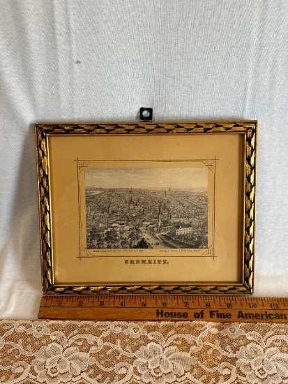 CHEMNITZ PRINT APPROX 8 1/2"T X 10 1/4"W