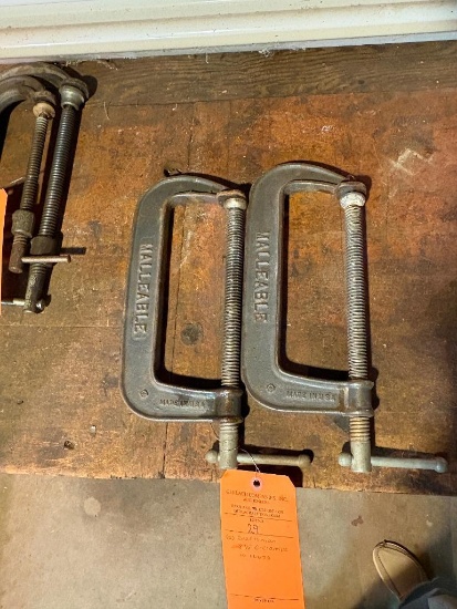 (2) CRAFTSMAN 8 1/2" C-CLAMPS, NO. 66678
