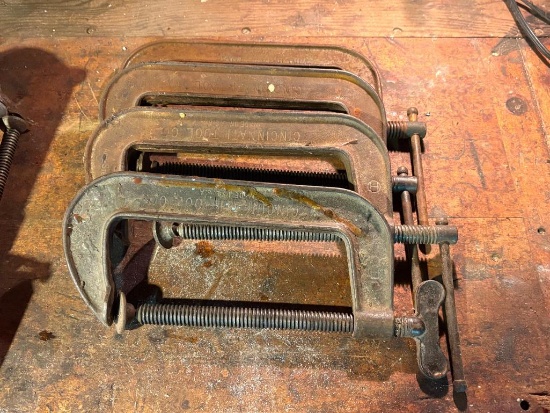(4) CINCINNATI TOOL CO. 8 1/2" C-CLAMPS, NO. 540