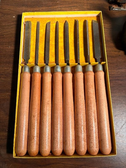 GREENLEE TOOL CO. MATCHED SET OF WOOD TURNING TOOLS