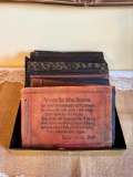 LOT OF VINTAGE PHOTOS FROM 1920S AND 1930S, MONTANA SCRAPBOOK, LEATHER SCRAPBOOK