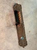 BRASS AND WOOD DOOR HANDLE PULL-ANTIQUE