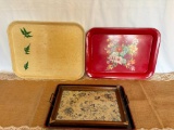 SET OF (3) SERVING TRAYS