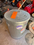BEHRENS GALVINIZED GARBAGE TRASH CAN, 31 GALLON CAPACITY
