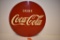 VINTAGE COCA-COLA 27IN 1958 COKE SIGN, Robertson 7-58 Drink