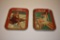 (2) VINTAGE COCA-COLA TRAYS METAL