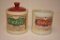 (2) VINTAGE COCA-COLA CANNISTERS