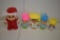 Lot of 5 Vintage Russ Troll Dolls Brewers, Packers + More