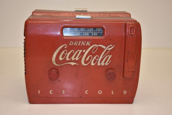 VINTAGE 1950S COCA-COLA COOLER RADIO